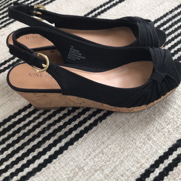 Nine West Wedge Sandals - Picture 2 of 3